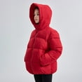 thumbnail image 6 of Ccpelsie Boys' Puffer Jacket - Comfort Puffer Jacket with Hood - Warm Hooded Jackets for Big/Little Kids(Red,9-10 Years), 6 of 9