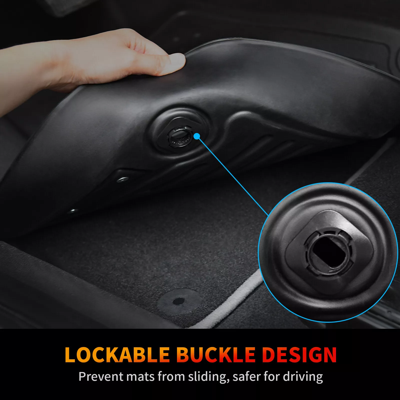 RVNI Floor Mats for 2019-2023 Chevy/GMC Silverado/Sierra Double Cab Bench