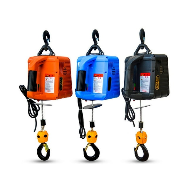 500KG Electric Hoist Portable Electric Hand Winch Traction Block Electric Steel Wire Rope Lifting Hoist Towing Rope ,Powerful Pulling Performance