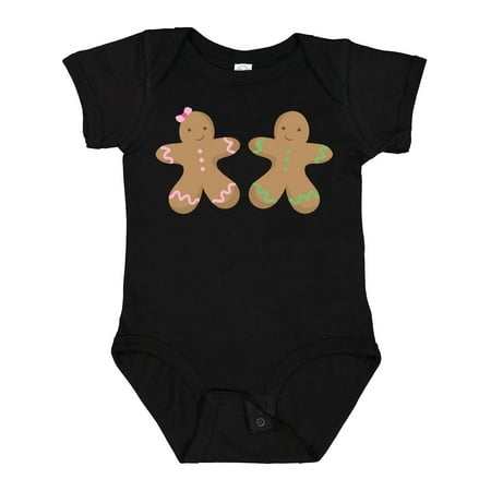 

Inktastic Twin Gingerbread Boy and Girl Co Boys or Girls Baby Bodysuit
