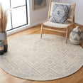 thumbnail image 2 of SAFAVIEH Casablanca Braganza Diamond Area Rug, Beige/Grey, 6' x 6' Round, 2 of 8