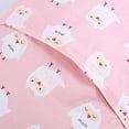 thumbnail image 3 of JISEN 2-Pack Toddler Pillowcases, Microfiber Owl, Fits Pillows 13"x18" or 12"x16", Pink/White, 3 of 7