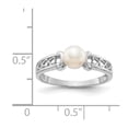 thumbnail image 2 of Real 14kt White Gold FW Cultured Pearl Ring Size: 6; for Adults and Teens; for Women and Men, 2 of 2