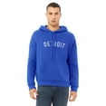 thumbnail image 2 of Daxton Adult Unisex Soft Pullover USA Cities States Comfort Hoodie Fleece Sweatshirt, Detroit Royal White, L, 2 of 2