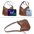thumbnail image 4 of Adibosy Shoulder Bags for Women Fashion Crossbody Bag Cute Hobo Tote Handbag Purse with Zipper Closure Brown, 4 of 6
