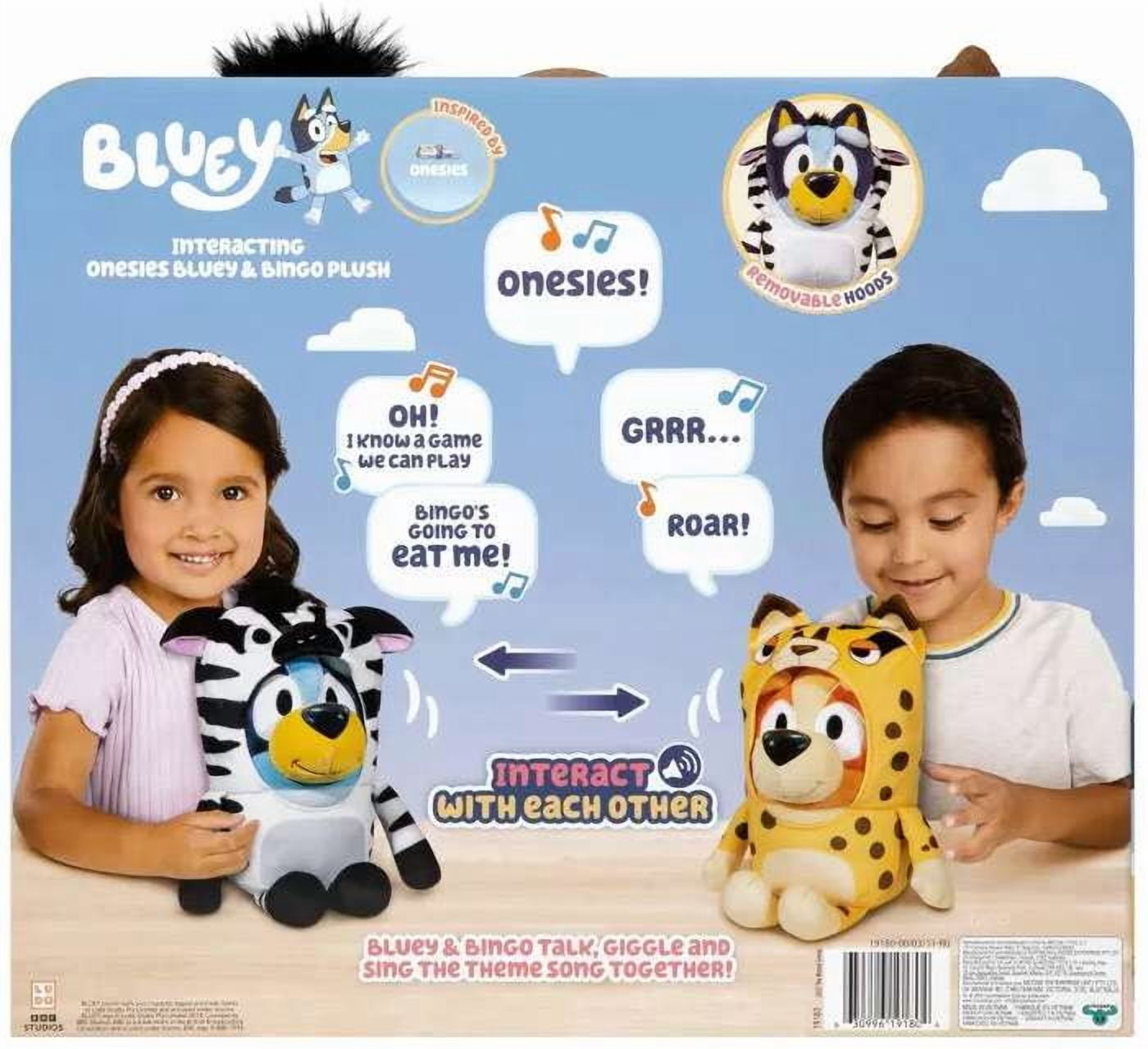 Bluey Interacting Onesies Bluey & Bingo Feature Plush