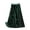 Green, variant on Women's Fashionable Casual Satin Pleated Midi Skirt Elegant Solid Tone Separates Versatile Layering Piece Grey XXXL