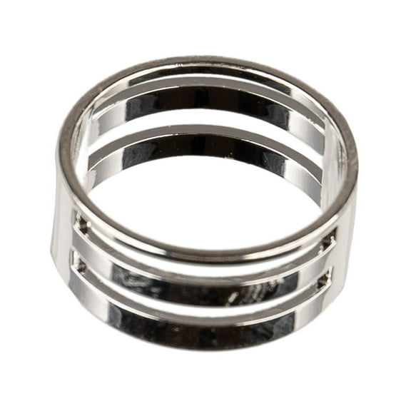 Craft County Jump Ring Opening and Closing Tool - Easy Slip-on Ring with 4 Slots for Jewelry Making - Silver Single Pack