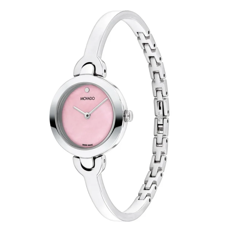 Movado Intrigue 0607948 Pink Dial Silver Stainless Steel  display picture 3