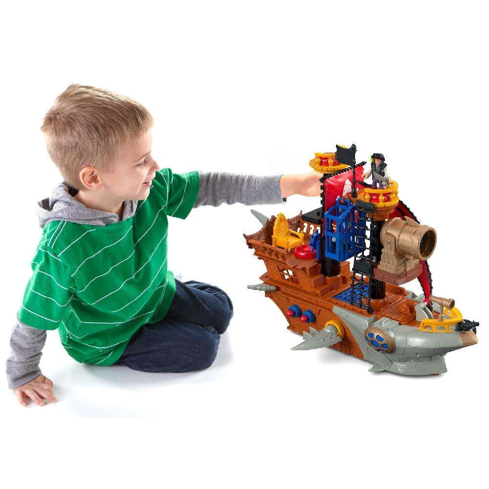 imaginext pirate shark boat