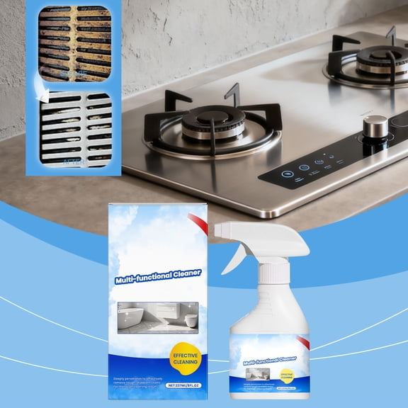 Deep Cleaning All Purpose Spray, Tough Grime And Grease Remover, Foam Action Multi Surface Cleaner, Bathroom And Kitchen Degreaser Spray, Heavy Duty Cleaning Formula