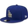 thumbnail image 3 of Men's New Era Royal Los Angeles Dodgers 60th Anniversary Spring Training Botanical 59FIFTY Fitted Hat, 3 of 5