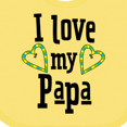 thumbnail image 4 of Inktastic I Love My Papa Hearts Boys or Girls Baby Bib, 4 of 4