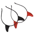 thumbnail image 2 of Miangastore Accessoires pour Cheveux de Carnaval Rouge 2 Pcs 6.5X5.5X0.4In, 2 of 9
