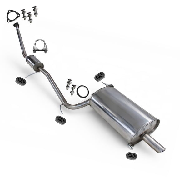 Northeastern Exhaust Resonator & Muffler Fits 1998-2002 Honda Accord 2.3L - Direct Fit | Stainless Steel System Kit