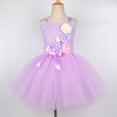 thumbnail image 5 of Vestido tutú Isabella para niñas con flores de lavanda, ropa de Halloween, disfraz de princesa con encanto para niños, vestidos de fiesta de carnaval elegantes, 5 of 5