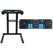 Hercules DJControl Compact USB 2-Deck DJ Controller Mixer+Stand+Shelf+Carry Bag