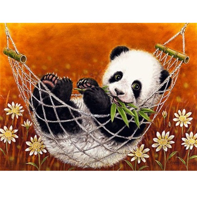 Cuadros Decorativos Pintura de diamantes de animales 5D DIY Taladro redondo completo Rhinestone Ehuebsd Nuevos Originales