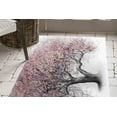 thumbnail image 5 of Corridor Rugs, Landscape Rug, Bath Rug, Dining Room Rugs, Kitchen Rug, Pink Tree Painting Rug, View Rug, Pink Leaves Rugs, Door Mat Rug, 2'x3' - 60x90 cm, 5 of 8