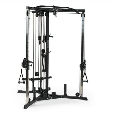 Titan Fitness Plate-Loaded Functional Trainer Cable Crossover Machine, 660 LB Weight Capacity, Lat Tower Low Row Upper Body Specialty Machine