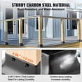 thumbnail image 3 of KFFKFF 4x4 Post Base 20Pcs, Internal 3.6"x3.6" Durable Powder-Coated Steel Bracket for Standard Wood Posts, Decking Base for Porch, Deck, and Railing Support, 3 of 9