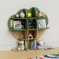 thumbnail image 2 of 4-Tier Green Tree Kids Bookshelf – Durable Wooden Book & Toy Organizer for Nursery, Playroom, Bedroom, Classroom – Perfect Gift for Boys & Girls!, 2 of 9