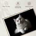 thumbnail image 6 of Elephant Stock White Persian Cat Wall Art - Horizontal Canvas Wall Art - Living Room Wall Decor - Animal Canvas - Black And Gray Decor - 36" x 24", 6 of 8