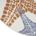 thumbnail image 3 of Nourison Aloha Indoor/Outdoor Ivory Multicolor 7’10” x Round Area Rug (8 Round), 3 of 9