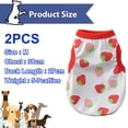 thumbnail image 2 of 2 piezas de chaleco de verano para perros, ropa para mascotas, estilo fino, ropa para perros pequeños de leche, cachorros de peluche, bichón de verano, 2 of 5