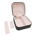 thumbnail image 2 of Mini Jewelry Travel Case  Small  Portable Organizer Portable Display Storage Box For Rings Earrings Necklaces Gifts White, 2 of 6