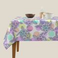 thumbnail image 3 of Wukai Sea Turtles Waterproof Tablecloth for Kitchen Dining, Fits Square Tables for 2-4 Seats -54"x54", 3 of 7