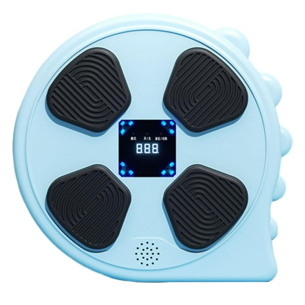 Máquina de boxeo musical, entrenador de boxeo musical, artes marciales, relajante montado en la pared, música electrónica, almohadilla de boxeo para p azul