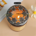 thumbnail image 2 of Candle Toppers Scented Candles Cover,Candles Gifts for Women,Help Jar Candles Melt Evenly Snowflake Silver 7.8cm, 2 of 8