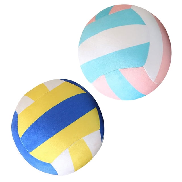 GARVALON 2Pcs Volleyball Decor Stuffed Toy Assorted Color for Sports Lovers