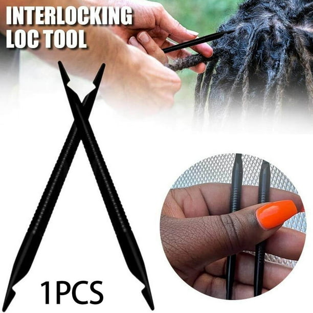 Double Ended Dreadlock Crochet Hook Durable accessories Hair Parting Double Hair  Making Braiding Tool Black 