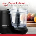 thumbnail image 5 of Holstein Housewares 1.5 Cup Electric Mini Food Chopper, One Touch Pulse, 100W Motor, Stainless Steel Blades, 5 of 9