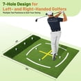 thumbnail image 5 of 5x4 FT Turf Golf Hitting Mat with Alignment & Swing Lines, High-Density Artificial Grass Mat with Shock Absorption for Indoor/Outdoor Practice, Chipping & Driving Training, 5 of 7