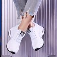 thumbnail image 1 of Zapatillas de deporte de malla ligeras para mujer, zapatos casuales de altura aumentada con cordones en la parte superior baja de la plataforma, calzado deportivo para mujer, 1 of 4