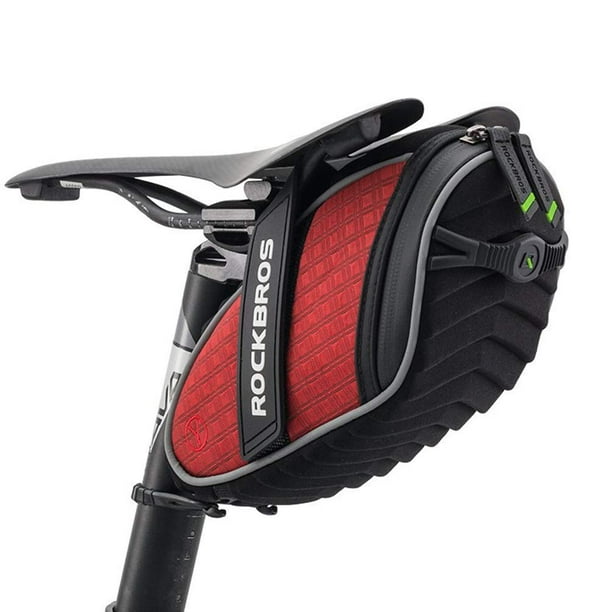 Funda para sillín de bicicleta ROCKBROS 3D Shell para debajo del asiento, color rojo