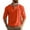 Orange, variant on Men's Polo Shirts Lightweight Casual 3/4 Sleeve Button Up Collared Golf Tops with Pocket Loose Fitting Breathable Trendy Dress Shirts for Men Beige L