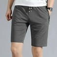 thumbnail image 1 of toraway Men Summer Casual Short Elastic Waist Workout Short Drawstring Casual Short Pants With Zipper Pockets XXL, 1 of 3