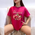 thumbnail image 3 of Playera Blusa De Granadas Pomegranate – Estilo Natural con Sabor a Frescura Color Fucsia Talla Extra Grande Marca Emil SaEs, 3 of 4