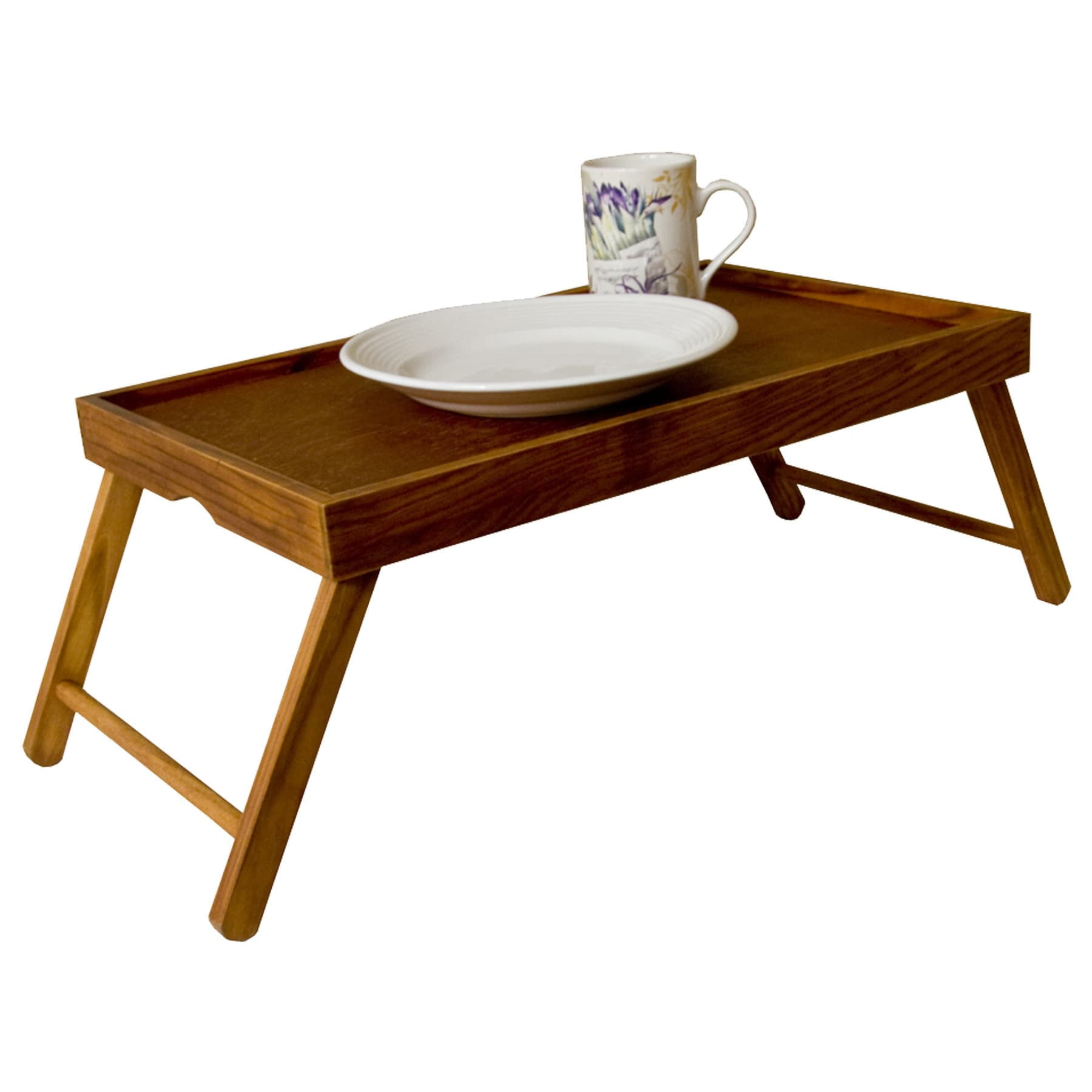 Home Basics Pine Bed Tray With Folding Legs Pine Bed Tray With Folding Legs