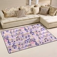 thumbnail image 2 of Coolnut Lightweight Soft Area Rugs 31x20 Inch, Colorful Music Notes Floor Mat Doormat for for Rooms Entrance Hardwood Floor Living Room 2'7" x 1'8"） Nursery Rugs, 2 of 6