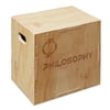 Philosophy Gym 3 in 1 Wood Plyometric Box - 16" x 14" x 12" Jumping Plyo Box for Training and Conditioning