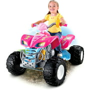 Power Wheels Kawasaki Barbie KFX 4-Wheel ATV 12V Electric Ride-On | Y8637