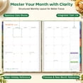 thumbnail image 5 of OMEYA Planner 2026 2027 Weekly & Monthly, A4 Floral Calendar Weekly Planner, July 2026-Dec 2027, Spiral Hardcover Planner with Colorful Monthly Tabs, 76 Stickers, Double-side Pocket, 5 of 11