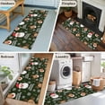 thumbnail image 5 of Kitchen Runner 2 x 6 Ft, Christmas Santa Claus Non-Slip Residential Carpet, Cartoon Xmas Elk Snowflakes Black Indoor Crawling Mats Runner Rugs for Living Room/Dining Room/Bedroom, 5 of 8