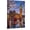 Frame-style, variant on London Big Ben Canvas Wall Art British Cityscape Painting Cherry Blossoms Double Decker Bus Telephone Booth Home Decor for Living Room Bedroom