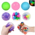 thumbnail image 2 of Stress Balls Fidget Toys - Paquete de 6 bolas adhesivas para aliviar el estrés sensorial F Meijoy Meijoy, 2 of 2